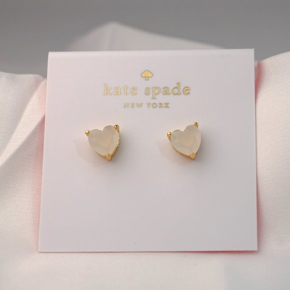 Kate Spade My Love Heart Studs Earrings + Dust Bag (Brand New)